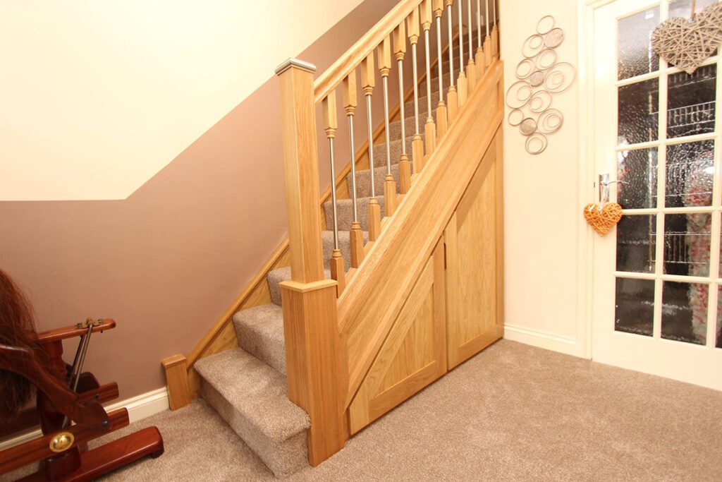 Wood & Chrome / Steel Finish Staircases